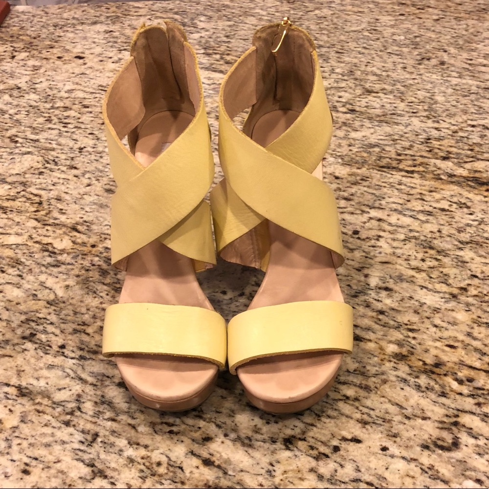 Yellow DIANE vonFURSTENBERG wedges
